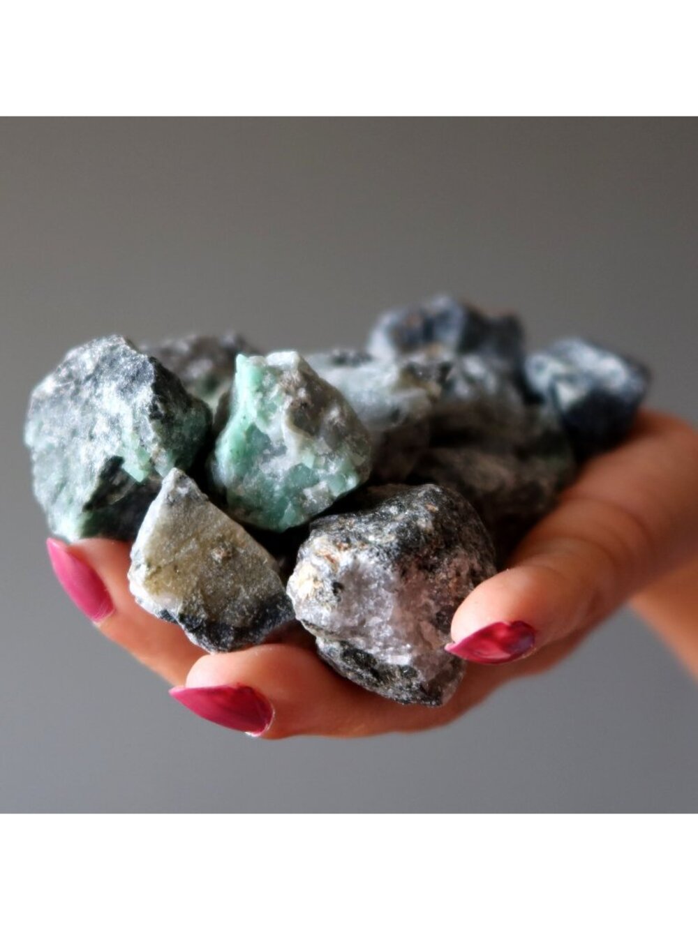 Emerald Raw Bulk Lot of 15 Lucky Green Rough Natural Gemstones